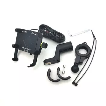 Мотоциклетный держатель для телефона с алюминиевым креплением QC3.0 быстрое зарядное устройство USB IP66