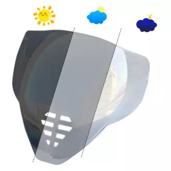 Мотоциклетный шлем, фотохромный козырек, очки для иконы Airflite ic06, козырек для шлема, Ультрафиолетовый автоматический hromic объектив