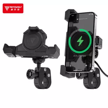 Держатель для телефона на мотоцикле Accesorios Moto USB с беспроводной зарядкой, противоударная стабильная регулируемая подставка для nmax voge для bmw