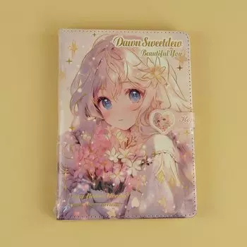 Мягкий цветной блокнот girl notebook