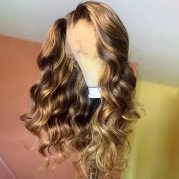 Мягкий длинный хайлайтер безклеевой светлый 28 ''Body Wave 5x5 шелковая база еврейские человеческие волосы парик Детские волосы HD кружева европейские волосы предварительно выщипанные