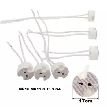 MR16 MR11 GU5.3 G4 галогенная лампа, лампа, держатель, базовая розетка, керамический адаптер, проводной разъем C1