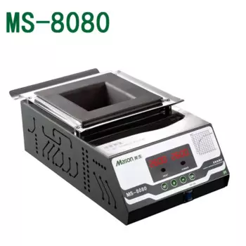 MS-8080 бессвинцовый припой, умный цифровой дисплей, 400 Вт, олово для плавления, 2,1 кг, регулируемая температура, квадратная плавильная печь для олова