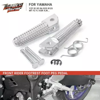 MT07 MT09 Передняя подножка для ног для YAMAHA MT03 MT10 MT25 MT 125 YZF R3 R25 R125 FZ1 FZ6 FZ8 XJ6 XJR1300 Педаль ног мотоцикла