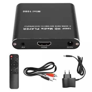 Мультимедийный плеер MKV H.264 HDD Full HD 1080P USB Медиаплеер с SD Media TV Box Поддержка RMVB WMV HDD-плеер EU PLUG