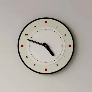 Мультяшные настенные часы кремового цвета, простые современные атмосферные домашние украшения для гостиной, спальни, бесшумные часы, Новинка