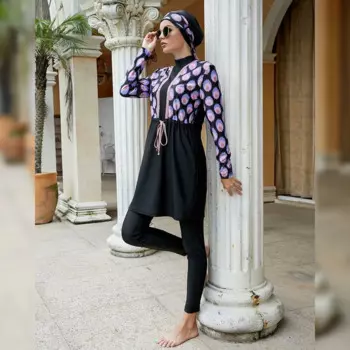Мусульманские купальники Burkini, закрытые женские купальники, женские костюмы для плавания и серфинга, 3 шт.