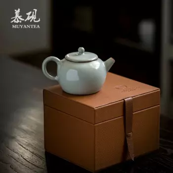 Muyan Ru раздельный чайник Jingdezhen домашний заварник, керамический ручной работы, шаровое отверстие, льдовой раздельный чайник