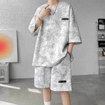 Мужская футболка и шорты, размеры до 4XL