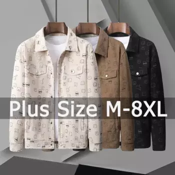 Мужская осенне-зимняя куртка, большие размеры 6XL 7XL 8XL