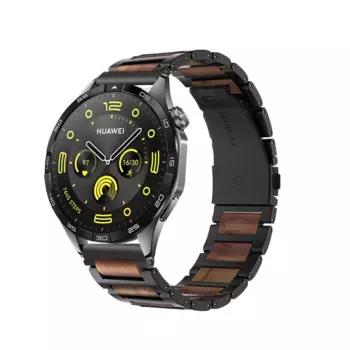 Мужская стальная полоса из твердой древесины подходит для HUAWEI WATCH GT 4 3 46 мм ремешок для часов 22 мм ремешок для часов 4 Pro/Ultimate Accessories