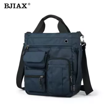 Мужская сумка BJIAX, новая сумка для поездок, сумка через плечо на одно плечо, повседневная мужская сумка из ткани Оксфорд, многофункциональная большая Холщовая Сумка