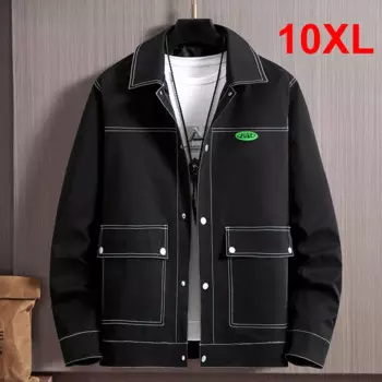 Мужская свободная повседневная куртка, размеры до 10XL