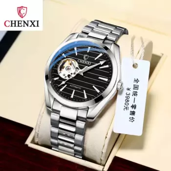Мужские автоматические механические часы CHENXI 8806, водонепроницаемые мужские наручные часы из нержавеющей стали