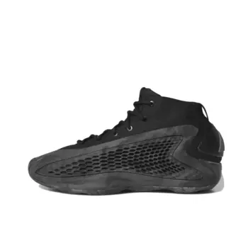 Мужские баскетбольные кроссовки Adidas Original Black Grey A.E.1 с амортизирующим и противоскользящим средним верхом