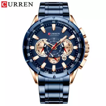 Мужские часы Curren 8363, шестиконтактные кварцевые часы, деловой календарь, часы со стальным ремешком, мужские часы международной торговли