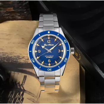 Мужские часы San Martin 39,5 мм Diver NH35 Роскошные сапфировые автоматические механические наручные часы 20 бар водонепроницаемые светящиеся