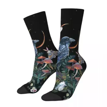 Мужские и женские носки Moon Raven, зимние чулки из полиэстера
