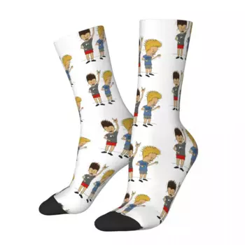 Мужские и женские носки унисекс Beavis, забавные носки, новинка, уличный стиль, сумасшедшие носки