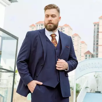 Мужские костюмы больших размеров, мужские костюмы плюс удобрения XL, профессиональное платье, свободный эластичный костюм, толстая куртка, пальто, свадебные костюмы