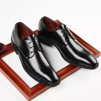 Мужские кожаные туфли на шнуровке, размеры 39-45