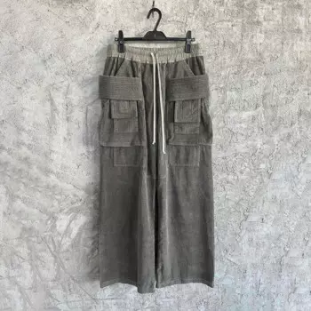 Мужские осенне-зимние однотонные повседневные свободные широкие брюки NIGO на шнуровке с несколькими карманами, рабочие брюки Ngvp # nigo8344