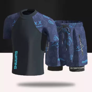 Мужские подростковые плавки EU2XS-XL, свободные быстросохнущие шорты для плавания, пляжный купальник, комплект для плавания на весну