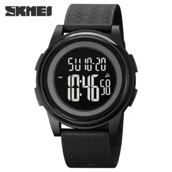 Мужские светодиодный Chrono будильник SKMEI 1895, 5 бар, водонепроницаемые цифровые наручные часы, мужские повседневные спортивные часы с обратным отсчетом