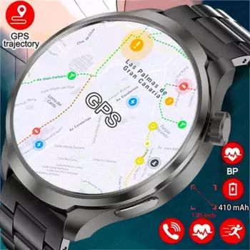 Мужские умные часы с GPS-треком для Huawei Xiaomi, 1,85-дюймовый Ultra HD AMOLED-экран, аккумулятор 410 мАч, Bluetooth-вызовы, SmartWatch, новинка 2024 года