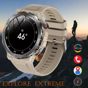Мужские Водонепроницаемые Смарт-часы с GPS, Amoled-экраном, Bluetooth