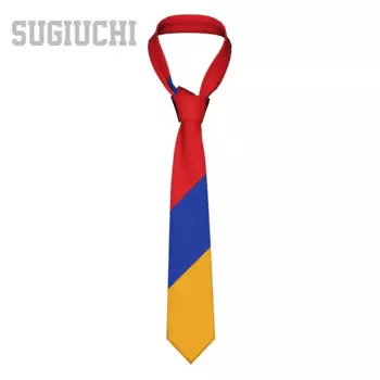 Мужской и Женский галстук-бабочка с эмблемой арменского флага, повседневный галстук в клетку, костюмы, тонкий галстук для свадебной вечеринки, деловой ГАЛСТУК