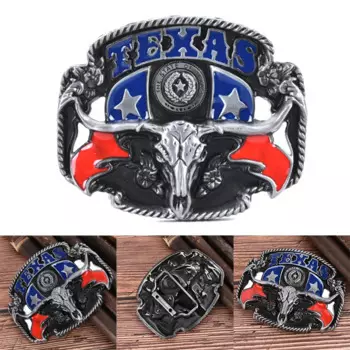 Мужской ковбойский ремень Cowgirl Bull Texas с пряжкой из сплава в винтажном стиле панк
