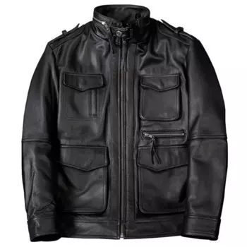 Мужской мотоциклетный тренчкот Peacoat из воловьей кожи, зимний тренчкот из бычьей кожи, большой мужской тренчкот, охотничьи куртки