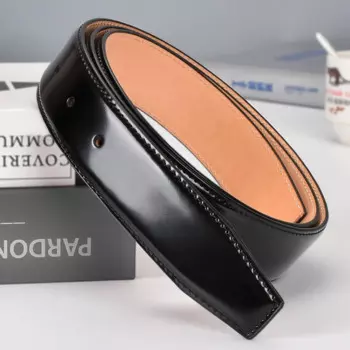 Мужской ремень из воловьей кожи без пряжки, один ремень с пряжкой, гладкая Пряжка, модный и повседневный