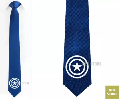 Мужской узкий жаккардовый галстук Hero Captain America, узкий галстук 2,3 дюйма, 6 см, Свадебный галстук для жениха, запонки, LK022M