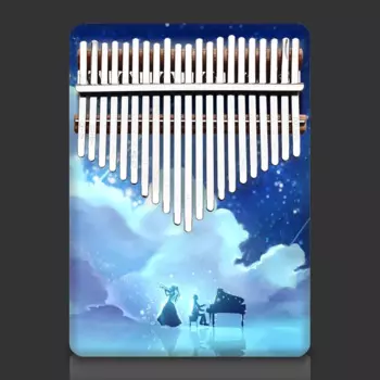 Музыкальная клавиатура Kalimba из эпоксидной смолы, 21 клавиша, профессиональная мини-клавиатура Kalimba для пальцев, пианино, музыкальная клавиатура для детей