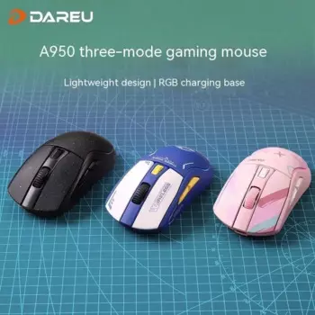 Мышь Dareu A950 Беспроводная Проводная Механическая, Bluetooth, 2,4 ГГц