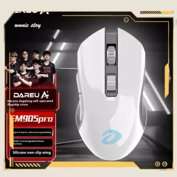 Мышь Dareu Em905pro игровая с чипом Atg 4090, 6000dpi, 930 мА · ч