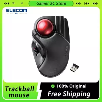 Мышь ELECOM Trackball, эргономичная вертикальная беспроводная мышь, программируемая кнопка, дизайн, аксессуары для офисных ноутбуков, мышь на заказ, подарки