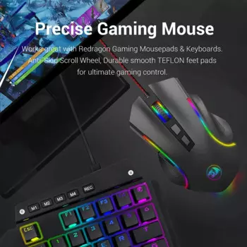 Мышь компьютерная игровая Проводная оптическая, USB