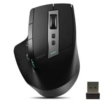 Мышь Rapoo аккумуляторная беспроводная эргономичная, 3200DPI, с поддержкой 4 устройств
