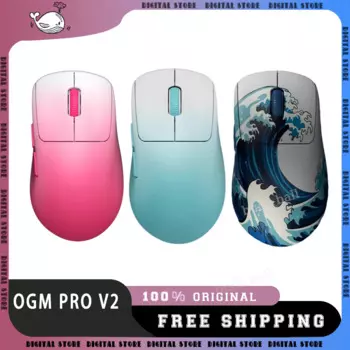Мышь Waizowl Ogm Pro V2 Paw3950, трехрежимная игровая беспроводная мышь, легкая мышь 8K, индивидуальные аксессуары для ПК