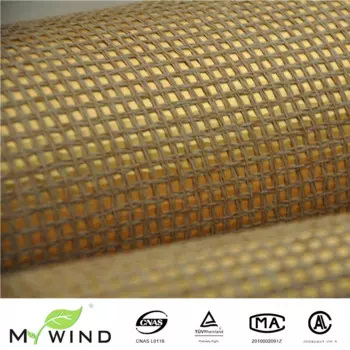 MYWIND бесплатный образец пастбища золотые обои C325C Роскошные 100% натуральные материалы безопасность Innocuity 3D обои в рулоне