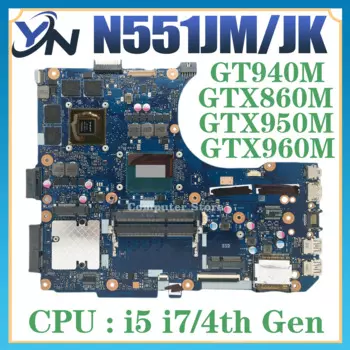 N551JM Материнская плата ASUS N551JK N551JB N551JQ GL551JK GL551JM GL551J G551JX G551JM G58JW N551JW G551JK материнская плата для ноутбука i5 i7
