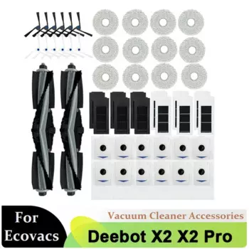 Набор аксессуаров для робота-пылесоса Ecovacs Deebot X2/X2 Omni/X2 Pro/DEX86, основная боковая щетка, фильтр, мешок для пыли, швабра