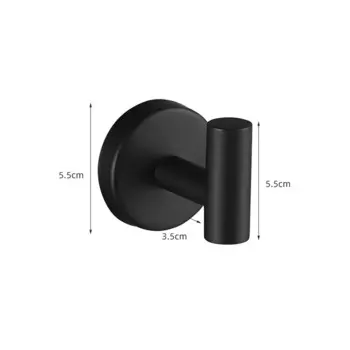 Набор аксессуаров для ванной комнаты из нержавеющей стали matte black