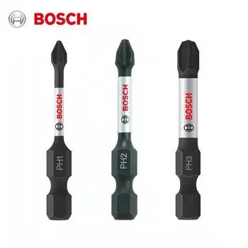 Набор бит Bosch GO1 GO2 ударный 3 шт., PH1 PH2 PH3