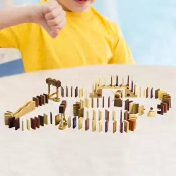 Набор деревянных игрушек-домино для мальчиков 1, 2, 3, 4, 6 лет