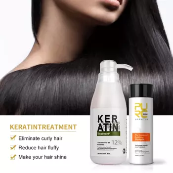 Набор для ухода за волосами PURC Keratin для выпрямления и сглаживания блестящих Уход за волосами и кожей головы