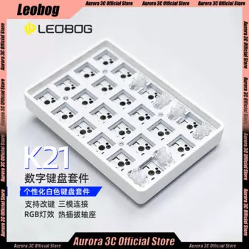 Набор клавиатур Leobog K21, 3 режима, 21 клавиша, USB 2,4G, Bluetooth
